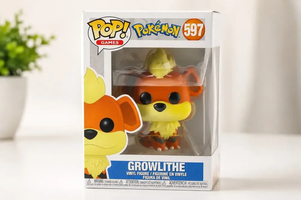 Funko Pop! Games Pokémon Growlithe #597 Vinyl Figure in Box
